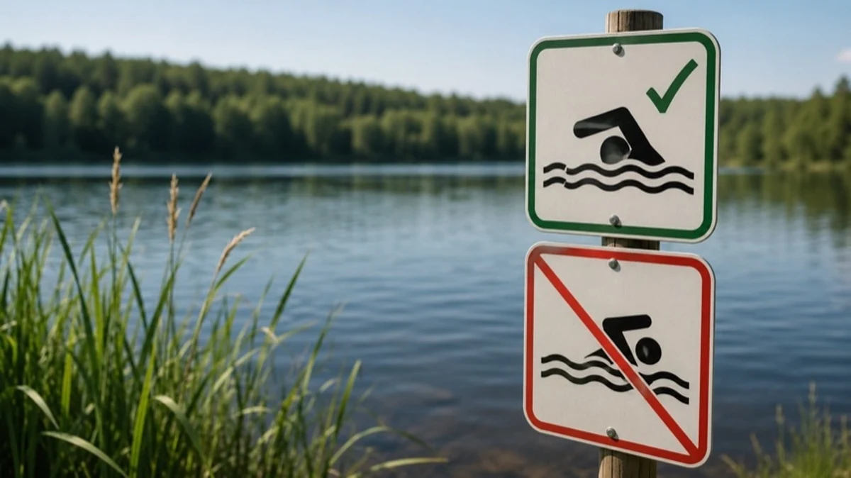 Waldteich im Oberharz mit bewaldetem Ufer und Zugang zum Wasser