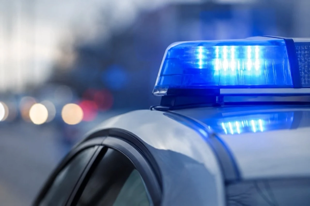 Polizeifahrzeug mit blauem Warnlicht als Motiv zu den Ermittlungen nach dem Kupferdiebstahl in Braunlage