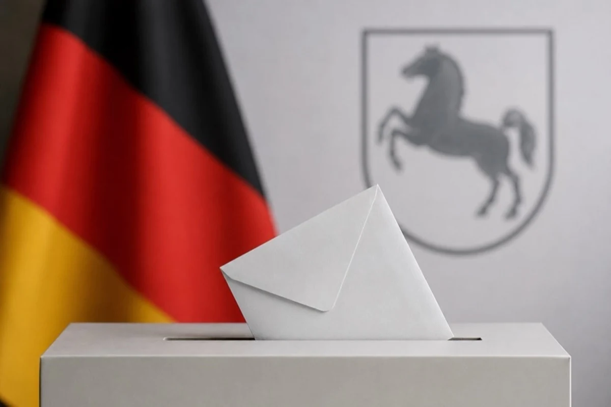 Wahlurne, Stimmzettel und Stift zur Landtagswahl Niedersachsen 2027 in Goslar und der Harzregion