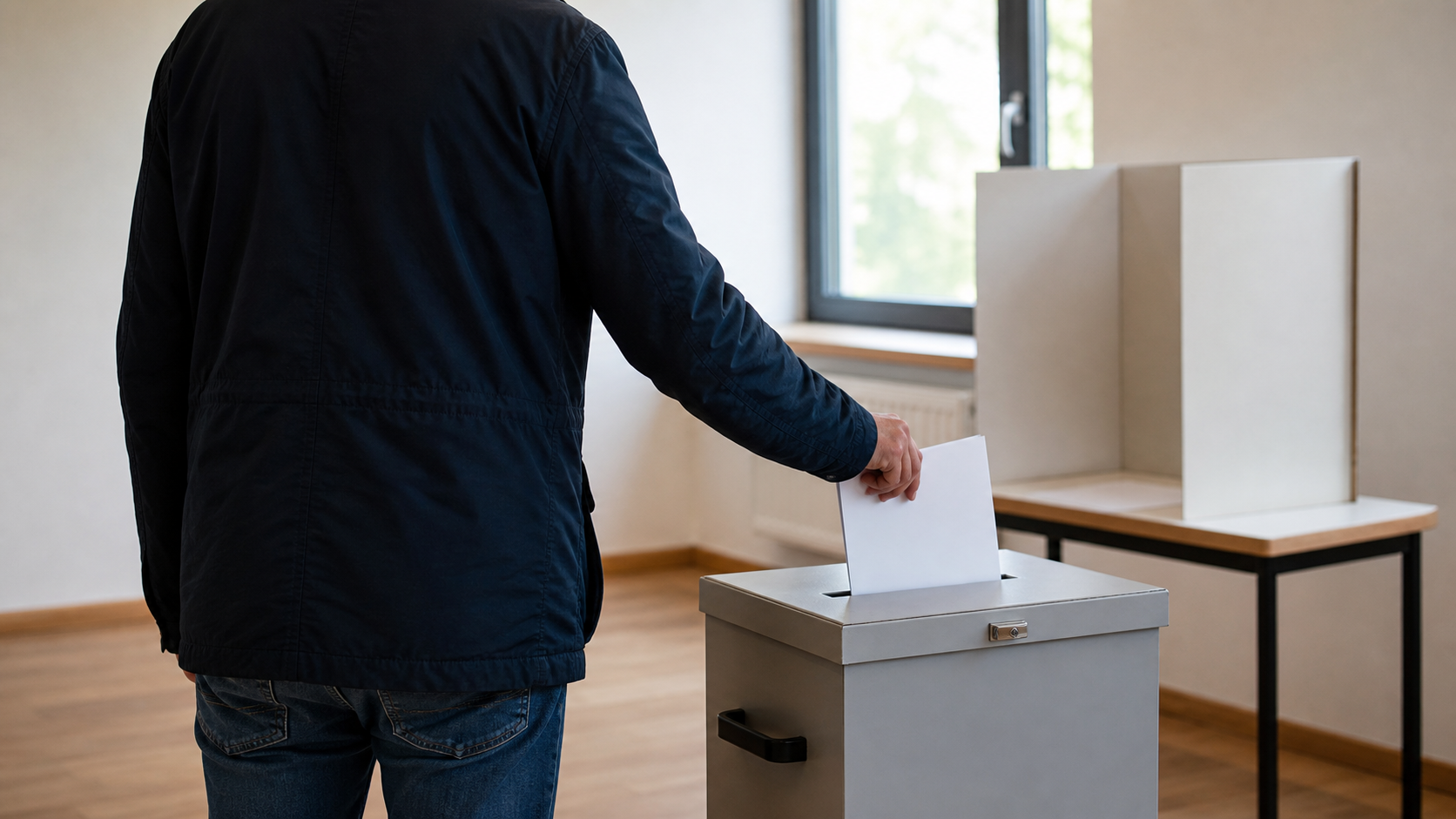 Symbolbild einer Wahlurne zur Landtagswahl in Sachsen-Anhalt mit Bezug zum Harz
