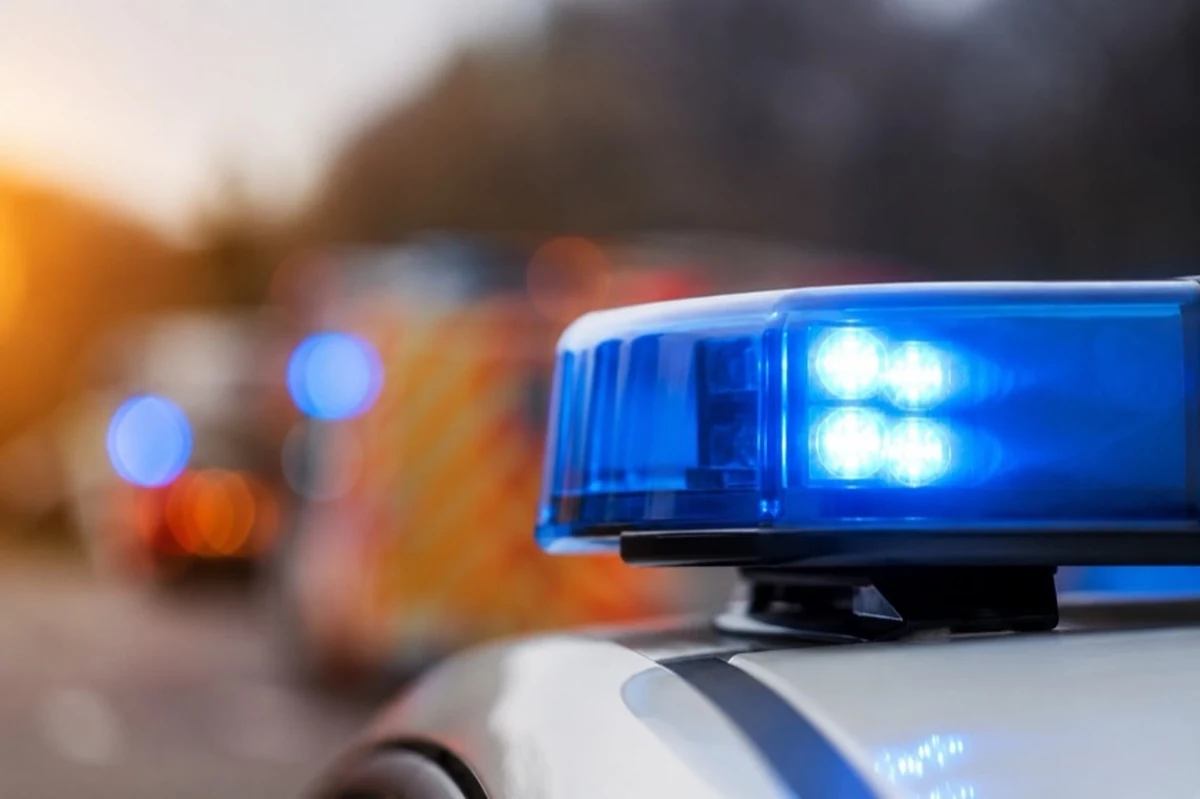 Warndreieck auf neutraler Fläche als Motiv für Verkehrsunfallflucht im Harz