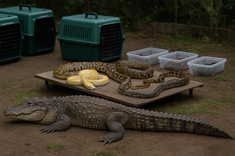 Krokodil im Harz