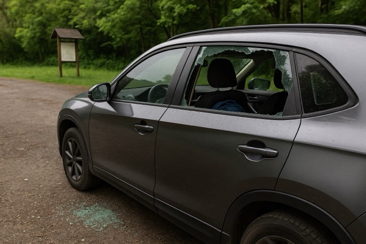 Auto aufgebrochen Harz