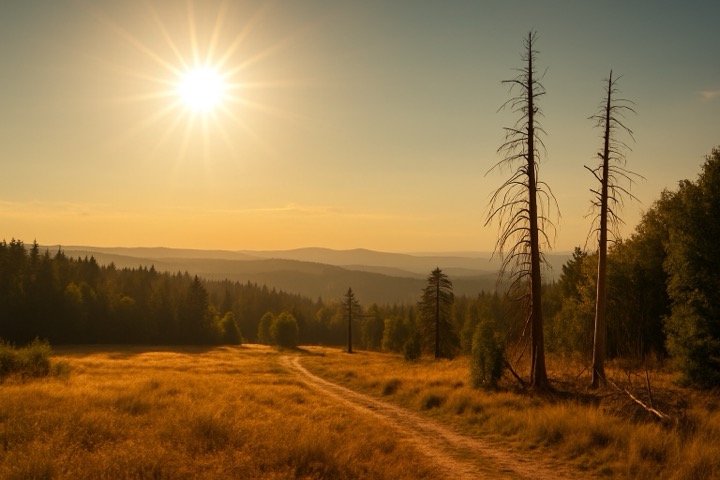 Sonne im Harz