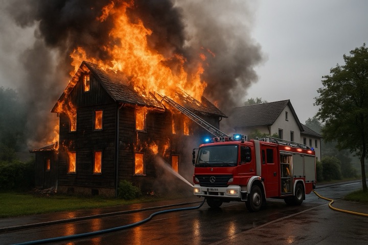 Haus Brand Harz