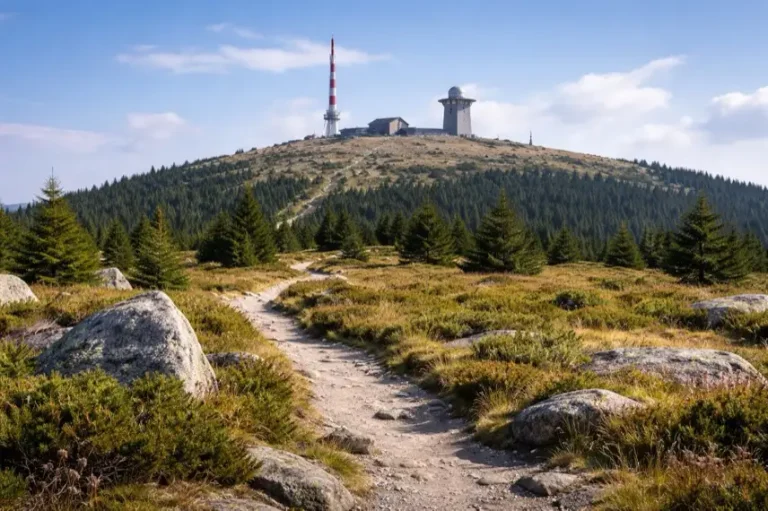 Brockenkuppe im Nationalpark Harz mit Wanderweg und Hochmoorlandschaft, Symbolort der Debatte um Bundeswehr-Karrierecamp